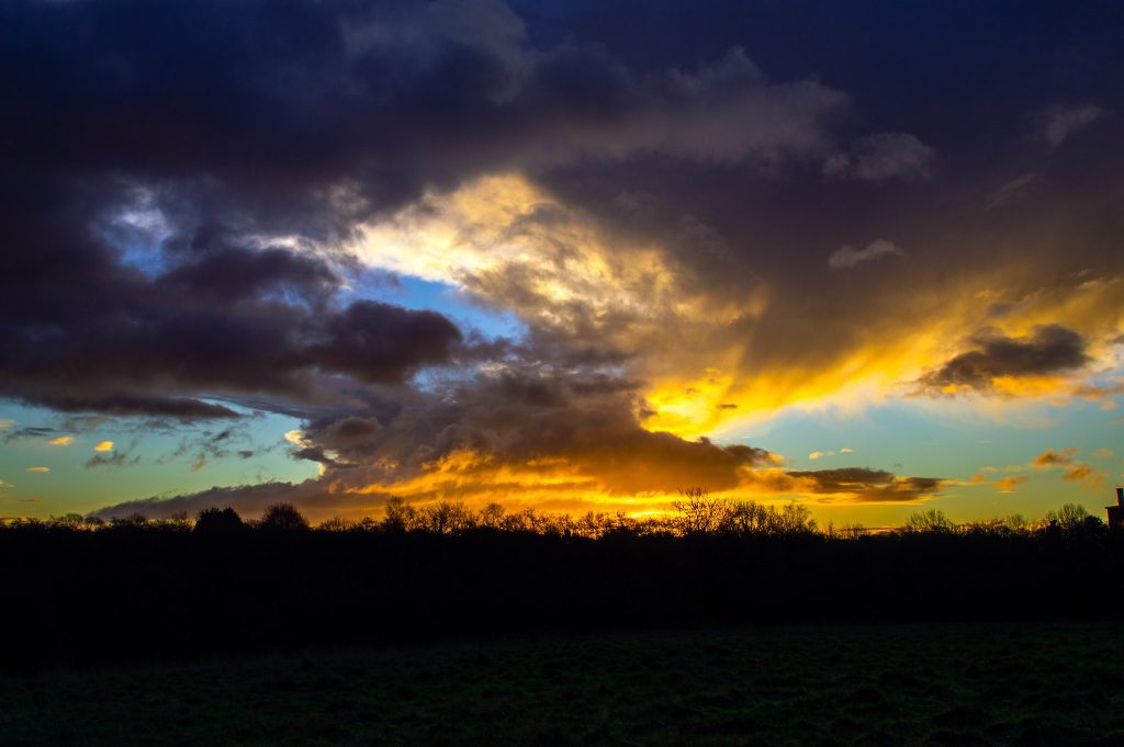 Colourful clouds