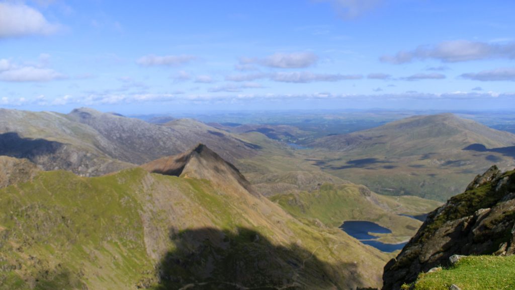 The view from Yr Wyddfa (mount Snowden)