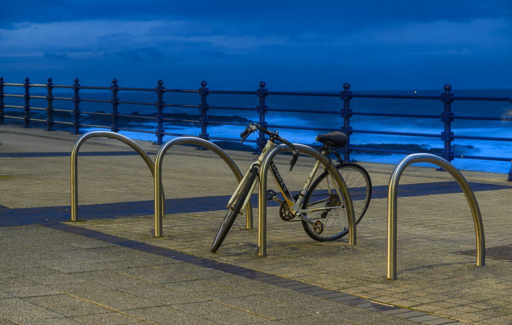 A bicycle
